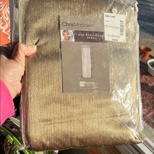 Chris Madden One Rod Pocket HILTON Panel 54”x84” ‘FAWN’ NIP **READ**